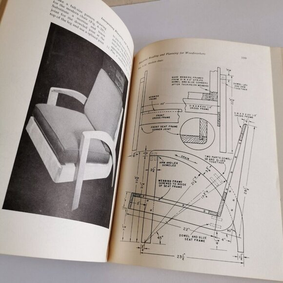 Industrial Art Drawing & Blueprint Reading Textbook 1954 Shriver Coover Engineer - Picture 9 of 10